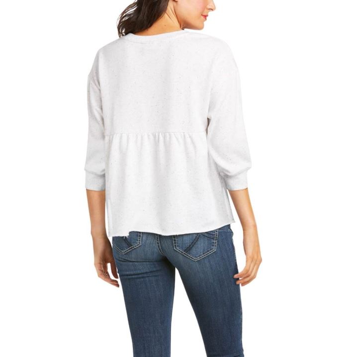 Ariat Cheers Pullover Egret | g3GYZN4A