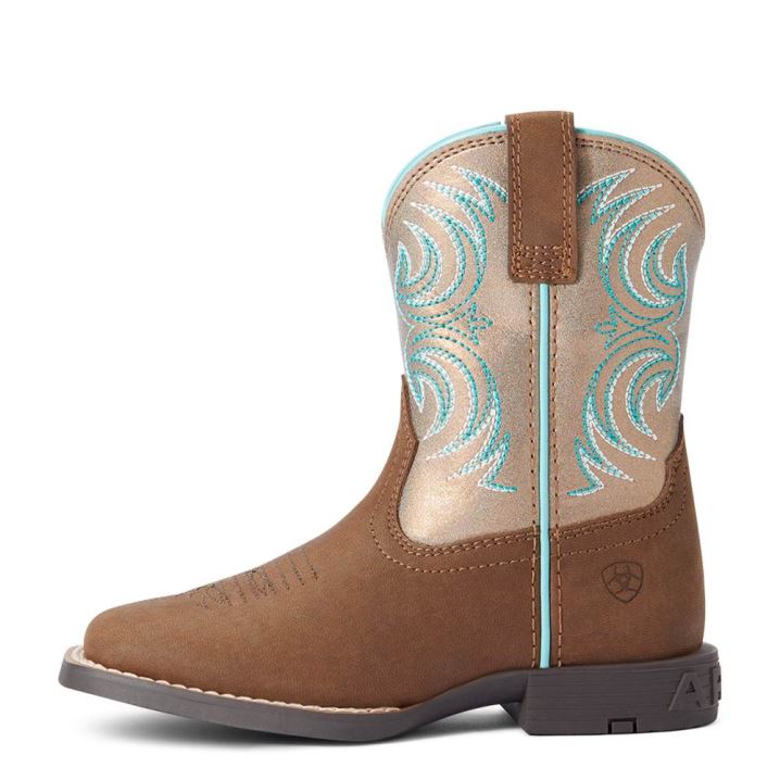 Ariat Child Storm Western Boot Rich Clay | ATNCZmYs