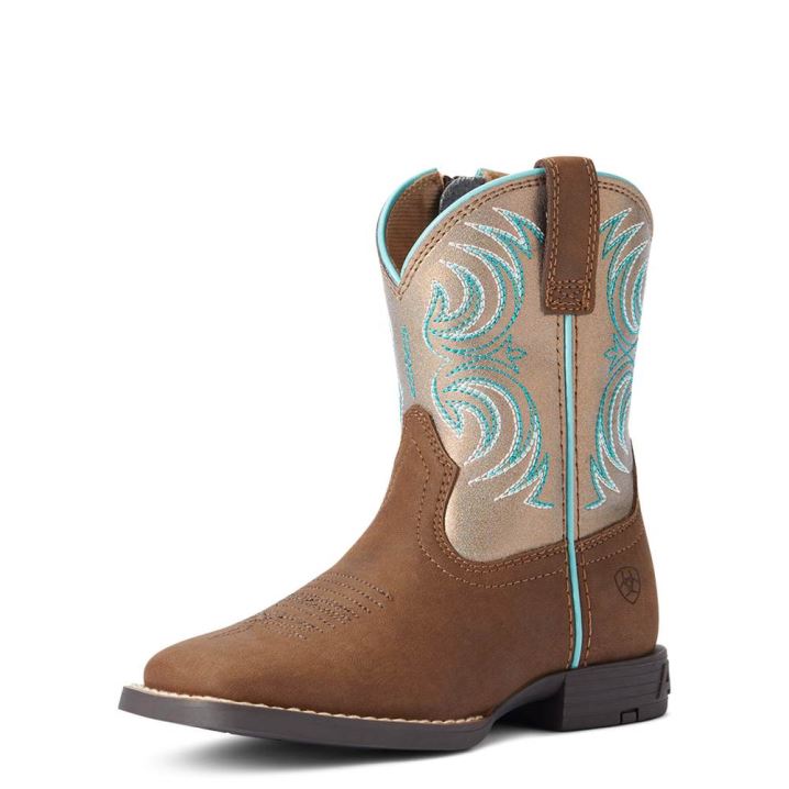 Ariat Child Storm Western Boot Rich Clay | ATNCZmYs