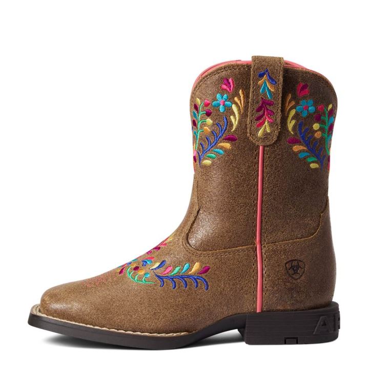 Ariat Child Wild Flower Western Boot Braun | XPZInAJj