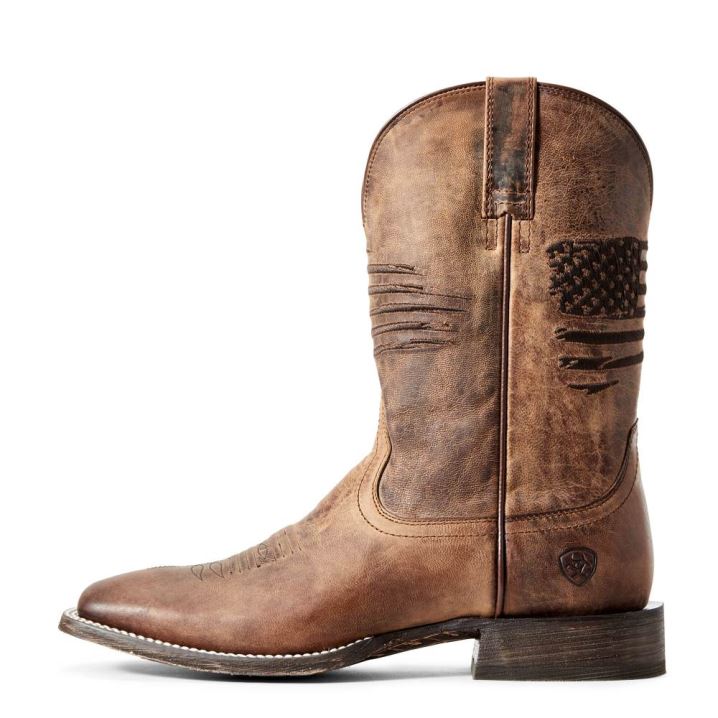 Ariat Circuit Patriot Western Boot Rot Braun | s3P9oBa7