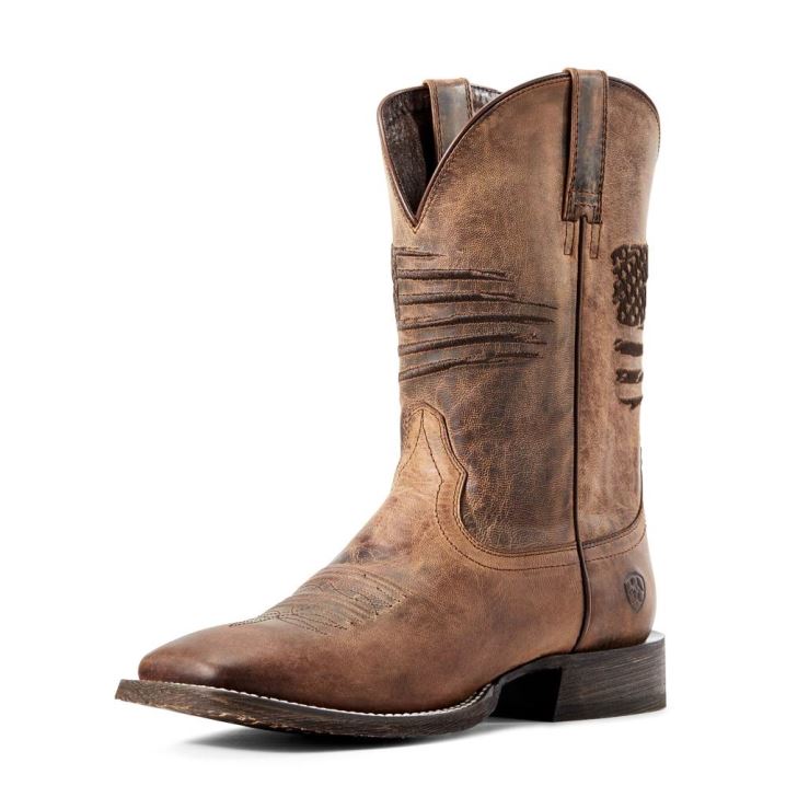 Ariat Circuit Patriot Western Boot Rot Braun | s3P9oBa7