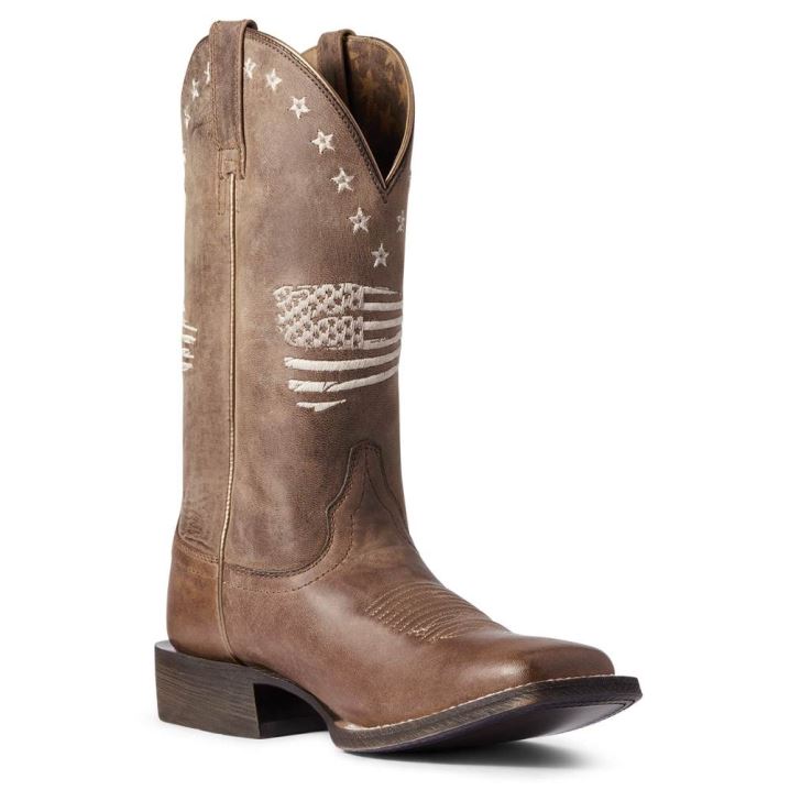 Ariat Circuit Patriot Western Boot Rot Braun | t9CILmbS