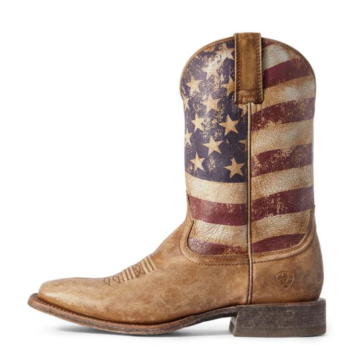 Ariat Circuit Proud Western Boot Beige | VniL8aLt