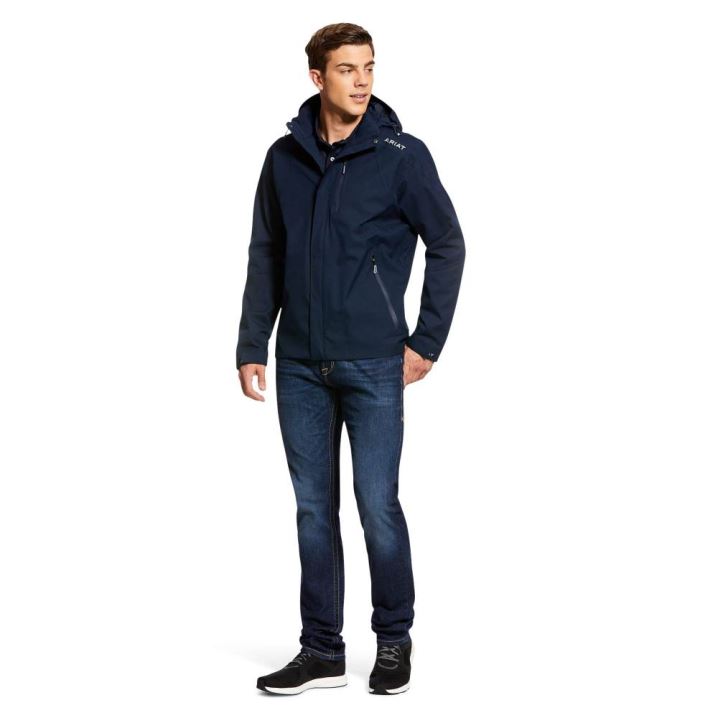 Ariat Coastal Wasserdichte Jacket Navy | Vh13z3nu