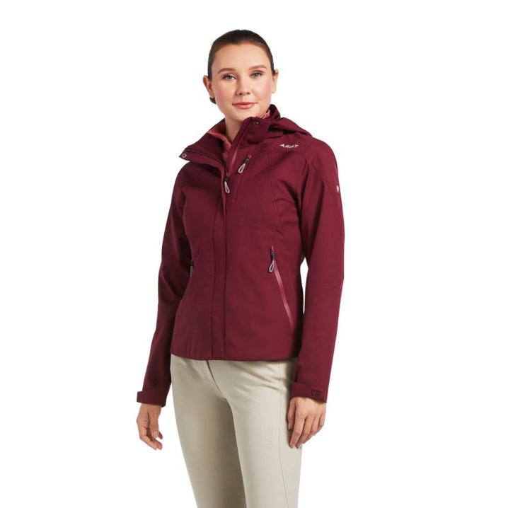 Ariat Coastal Wasserdichte Jacket Zinfandel | IQLn7mIC