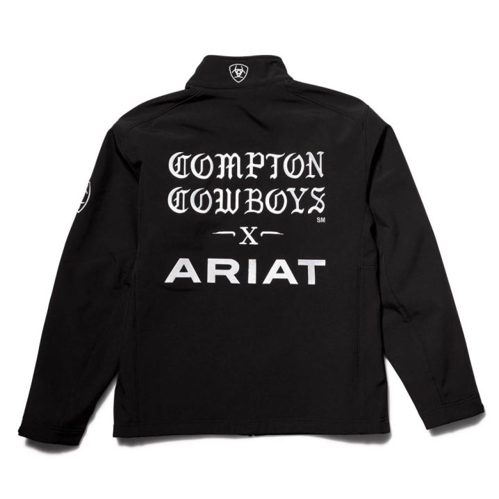 Ariat Compton Cowboys Ariat Logo 2.0 Softshell Jacket Schwarz | aAK1HdME