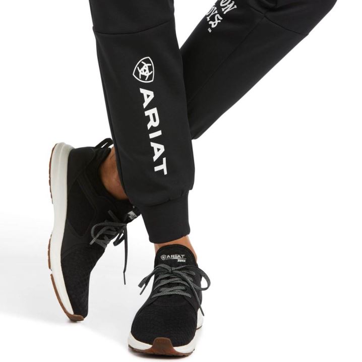 Ariat Compton Cowboys Jogger Sweatpants Schwarz | m2W6qBQt