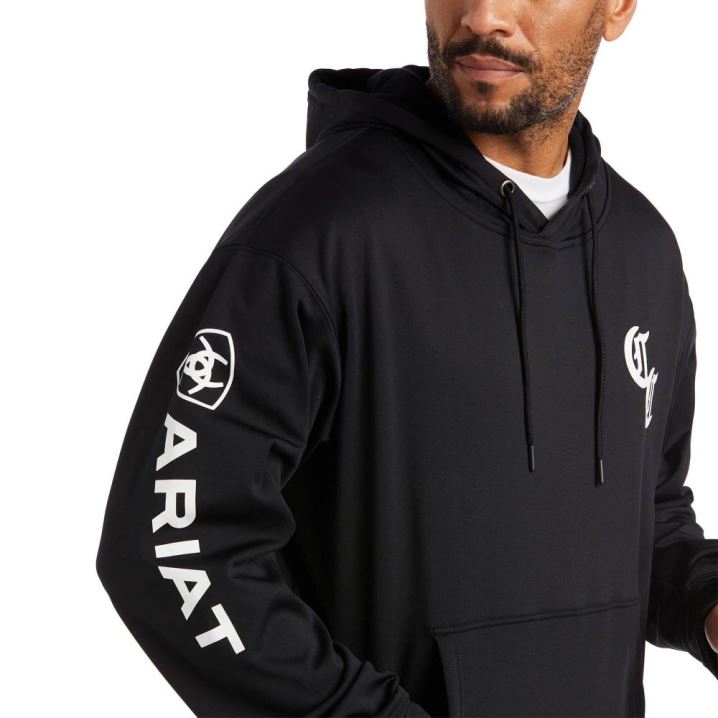 Ariat Compton Cowboys Tek Hoodie Schwarz | aerymefM