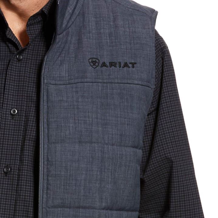 Ariat Crius Insulated Vest Slate Heather | 70hcKPdN