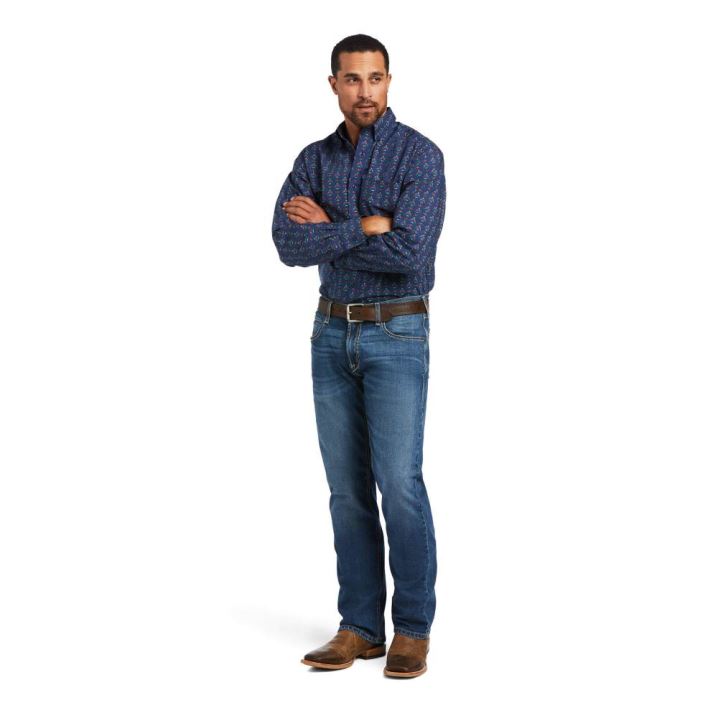 Ariat Damien Klassische Fit Shirt Tiefes | yJDdjrrV