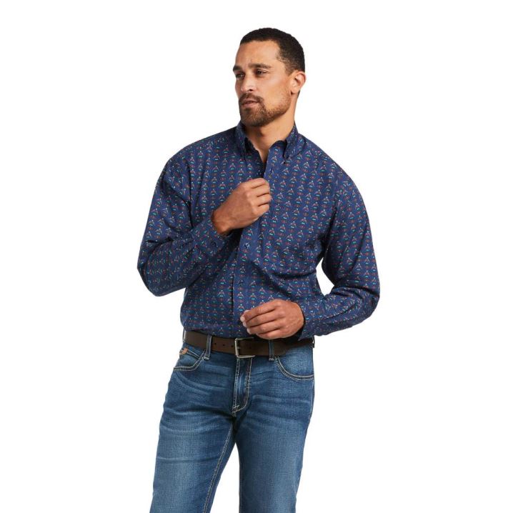 Ariat Damien Klassische Fit Shirt Tiefes | yJDdjrrV