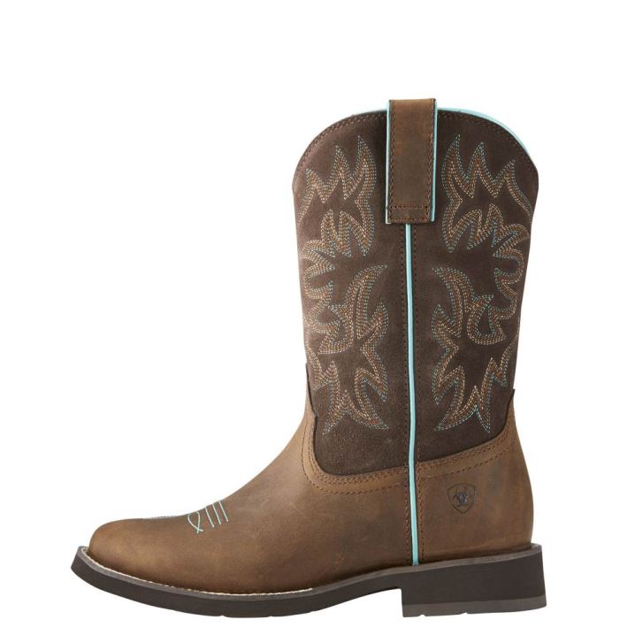 Ariat Delilah Round Kappe Western Boot Braun | iY0IkmT9