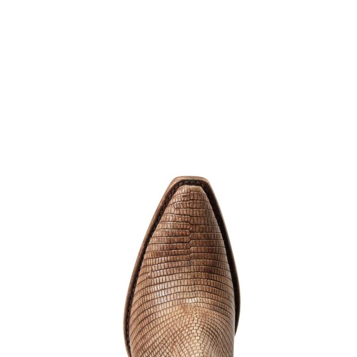 Ariat Dixon Lizard Western Boot Beige | MshncZJT