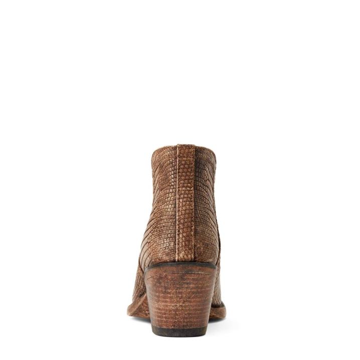 Ariat Dixon Lizard Western Boot Beige | MshncZJT