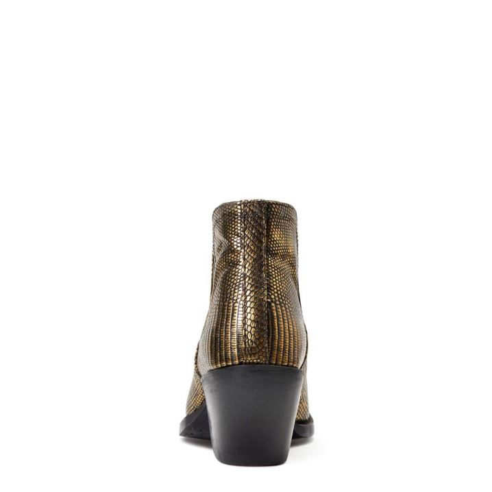 Ariat Dixon Lizard Western Boot Gold | eakN4vwZ