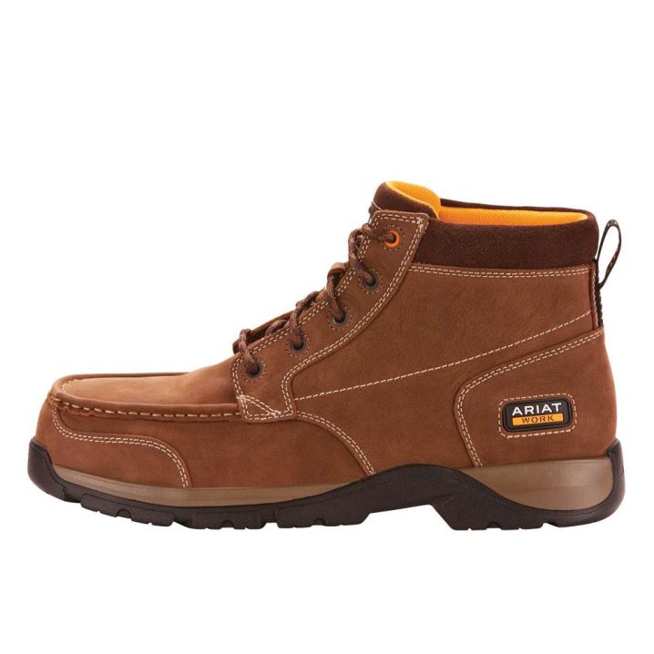 Ariat Edge LTE Chukka Composite Kappe Arbeits Boot Dunkelbraun | GwLswzeg