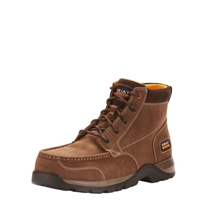 Ariat Edge LTE Chukka Composite Kappe Arbeits Boot Dunkelbraun | GwLswzeg