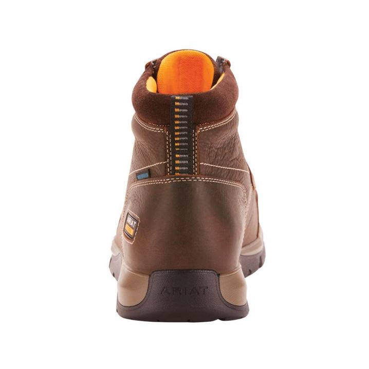 Ariat Edge LTE Chukka Wasserdichte Composite Kappe Arbeits Boot Dunkelbraun | inO3hdtx