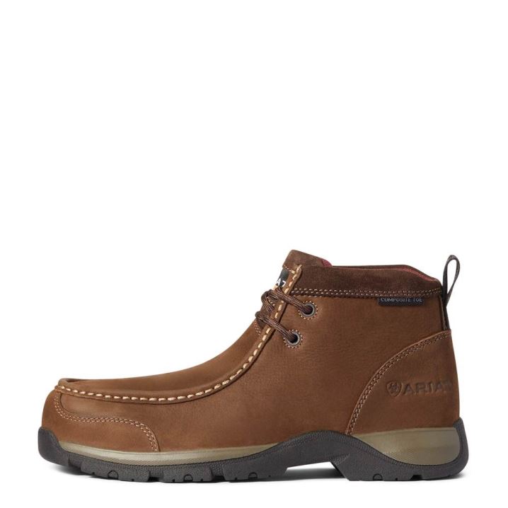 Ariat Edge LTE Moc Composite Kappe Arbeits Boot Dunkelbraun | If9H7Ijn