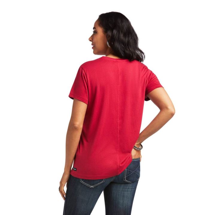 Ariat Element T-Shirt Rot | Gp1jJg0Z