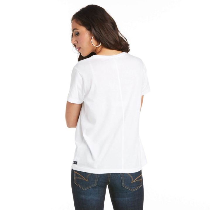 Ariat Element T-Shirt Weiß | cASyly4D