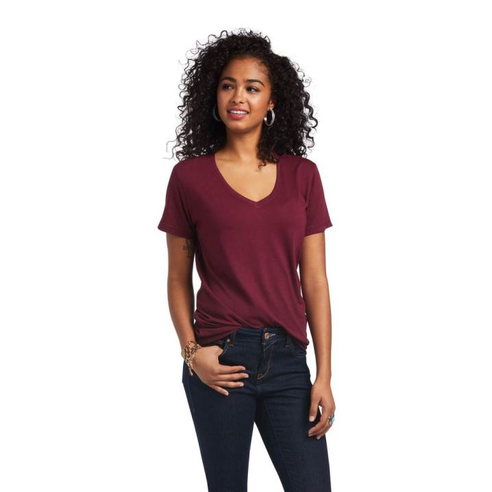 Ariat Element T-Shirt Windsor Wine | UZqSEjDa