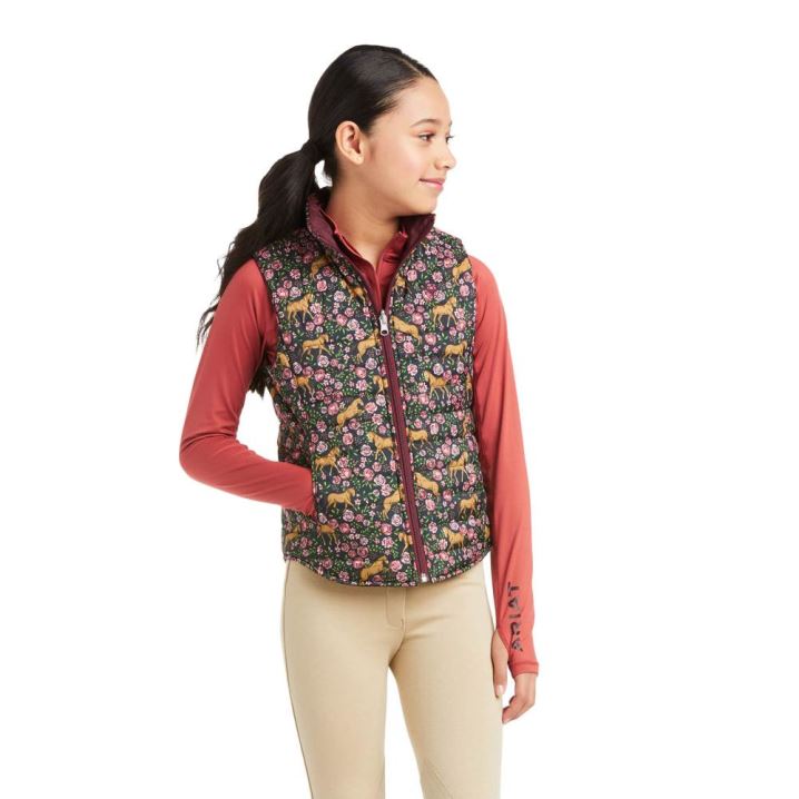 Ariat Emma Reversible Insulated Vest Navy | COaRs94r