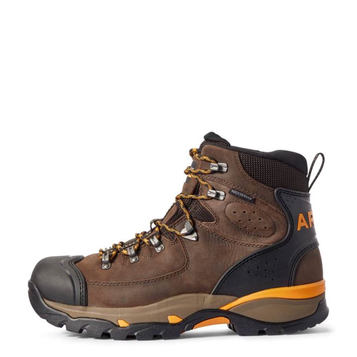 Ariat Endeavor 6" Wasserdichte Arbeits Boot Schokolade Braun | iYv0zcI6