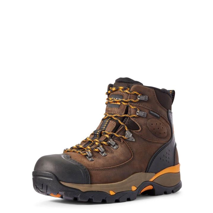 Ariat Endeavor 6" Wasserdichte Arbeits Boot Schokolade Braun | iYv0zcI6