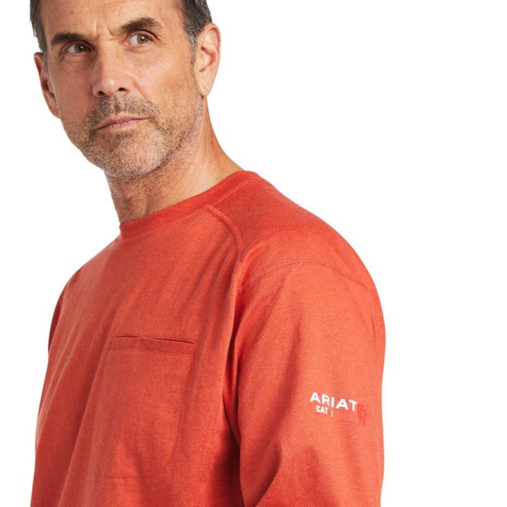 Ariat FR Air Crew T-Shirt Volcanic Heather | s9FQMSyQ