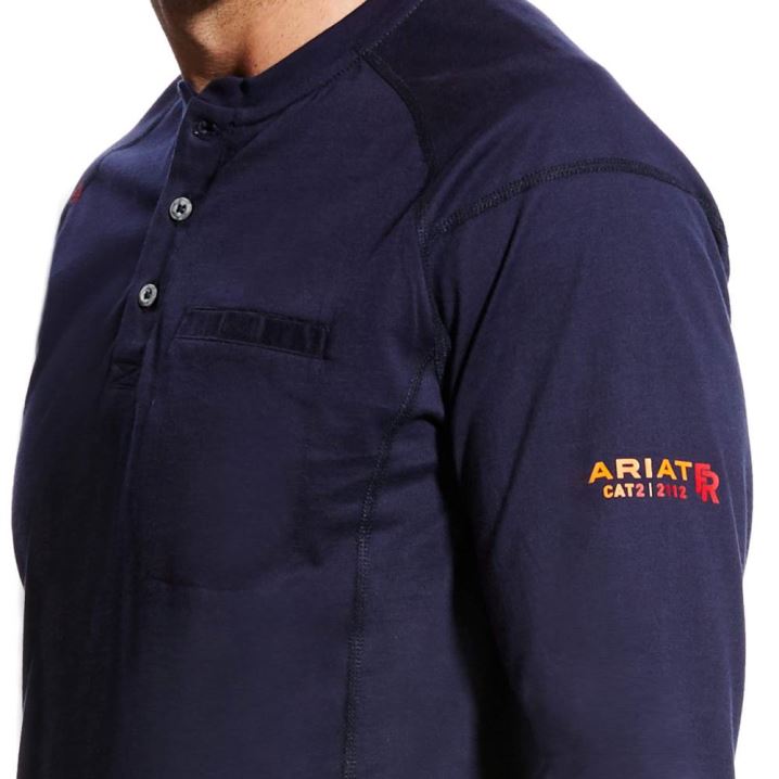 Ariat FR Air Henley Navy | BxKDXpmI