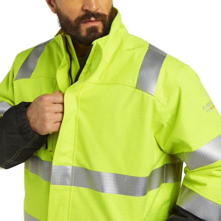 Ariat FR Hi-Vis Wasserdichte Insulated Jacket Gelb | HgJAUX85