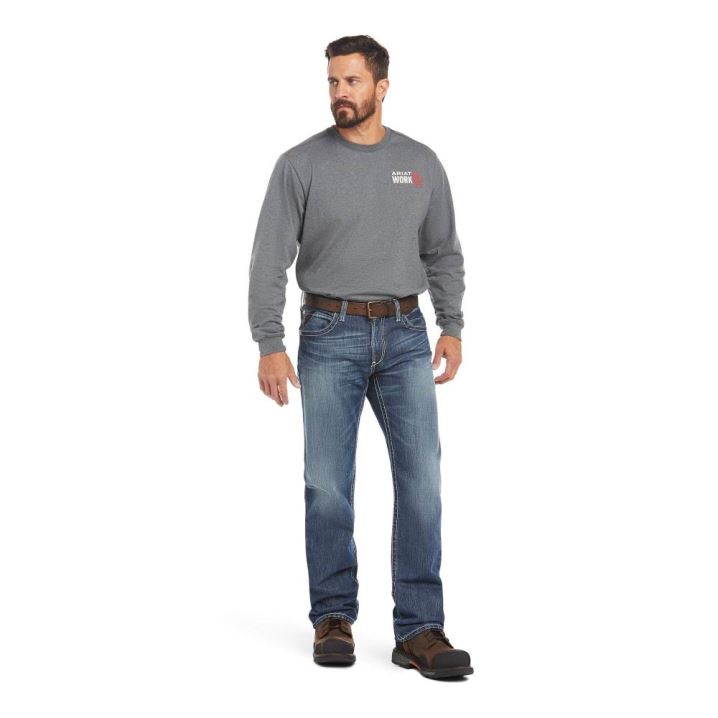 Ariat FR M4 Relaxed Ridgeline Boot Cut Jean Glacier | tiWoTSua