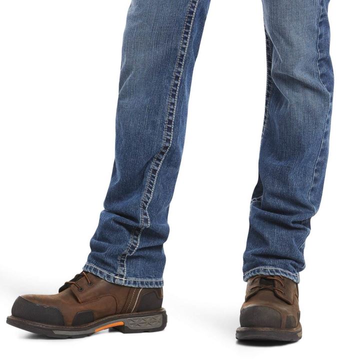 Ariat FR M7 Slim DuraStretch Adkins Stackable Straight Leg Jean Slate | beGAhMlN