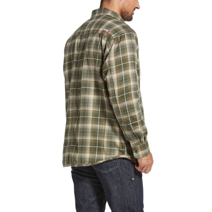 Ariat FR Monument Shirt Jacket Weiß | UMesOJxP