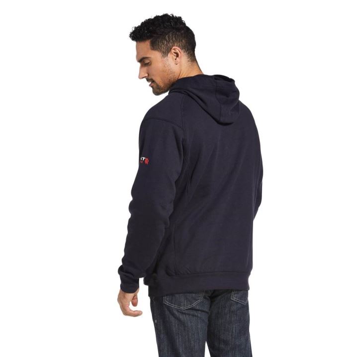 Ariat FR Rev Pullover Hoodie Navy | 5BAD3bIn