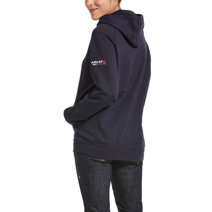 Ariat FR Rev Pullover Hoodie Navy | YqPIHEUh