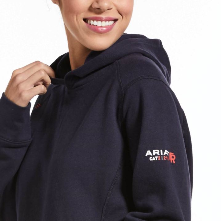 Ariat FR Rev Pullover Hoodie Navy | YqPIHEUh