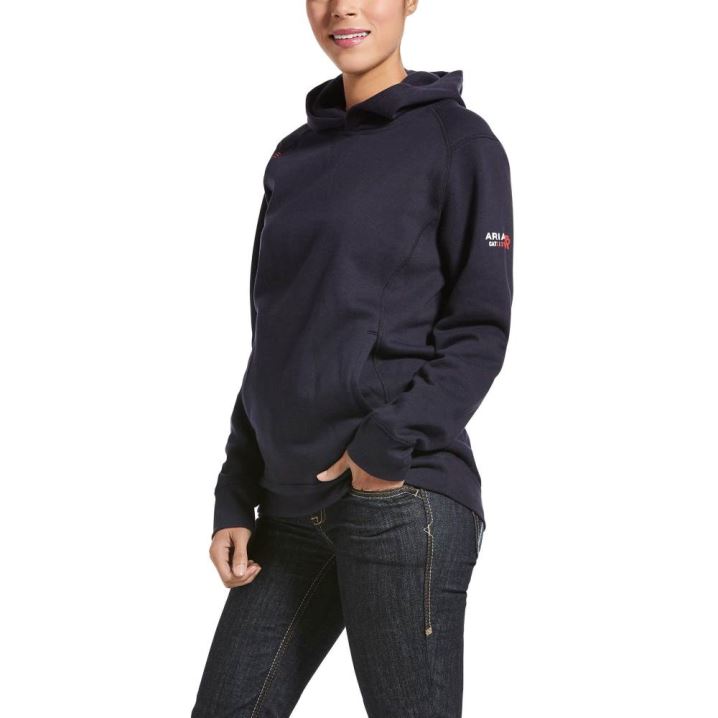 Ariat FR Rev Pullover Hoodie Navy | YqPIHEUh