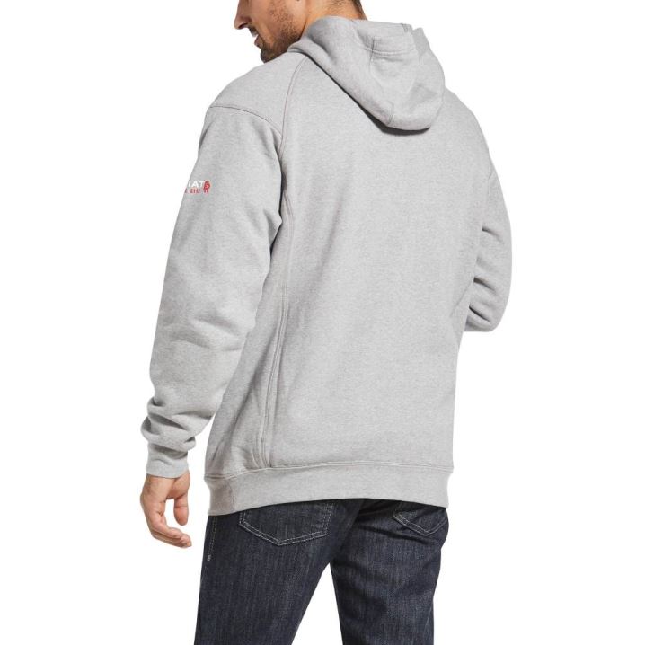 Ariat FR Rev Pullover Hoodie Silber | 0C01yBlu