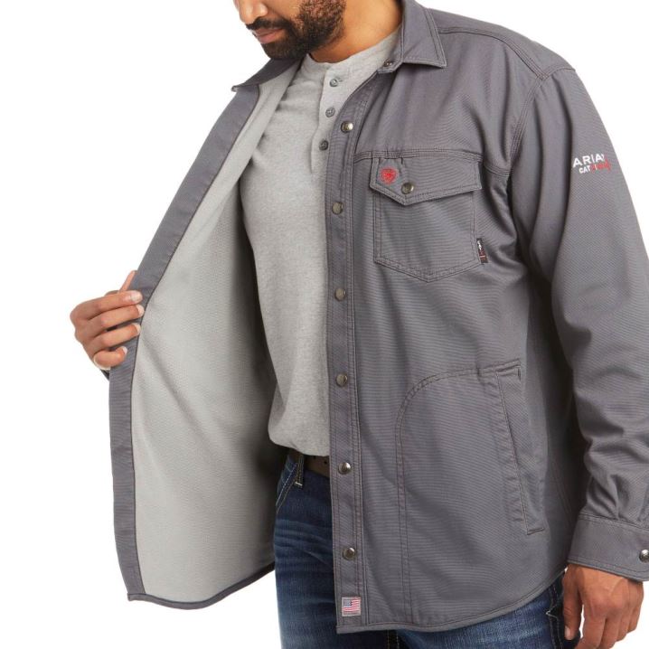 Ariat FR Rig Shirt Jacket Grau | TeIgwaBI