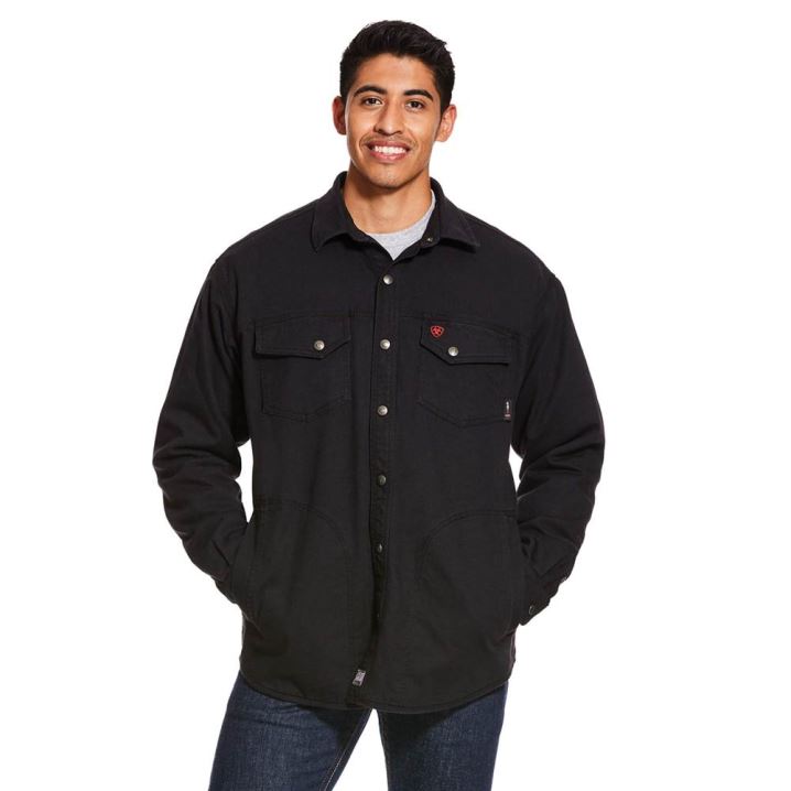 Ariat FR Rig Shirt Jacket Schwarz | I3m8Qn3c