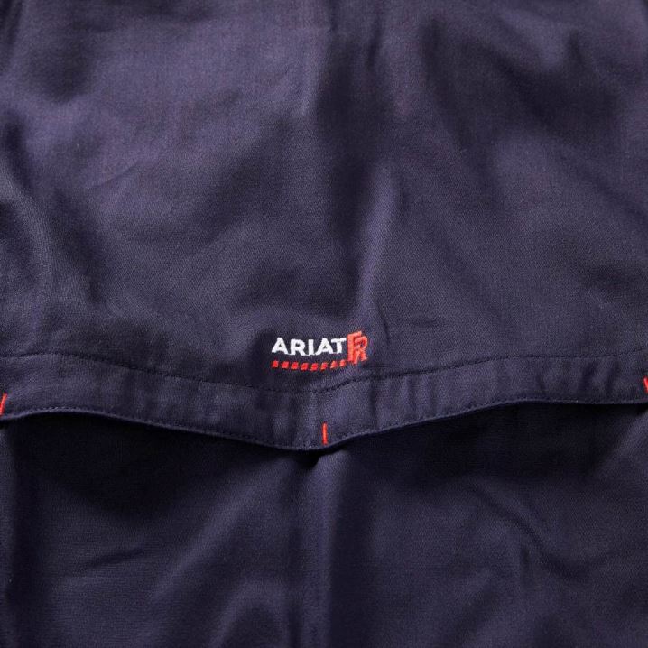 Ariat FR Solid Vent Arbeits Shirt Navy | mKS4ccWq