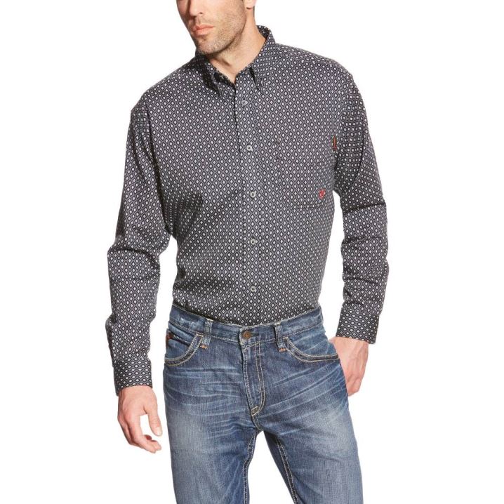 Ariat FR Tyler Arbeits Shirt Quiet Shade | FGtdswIn