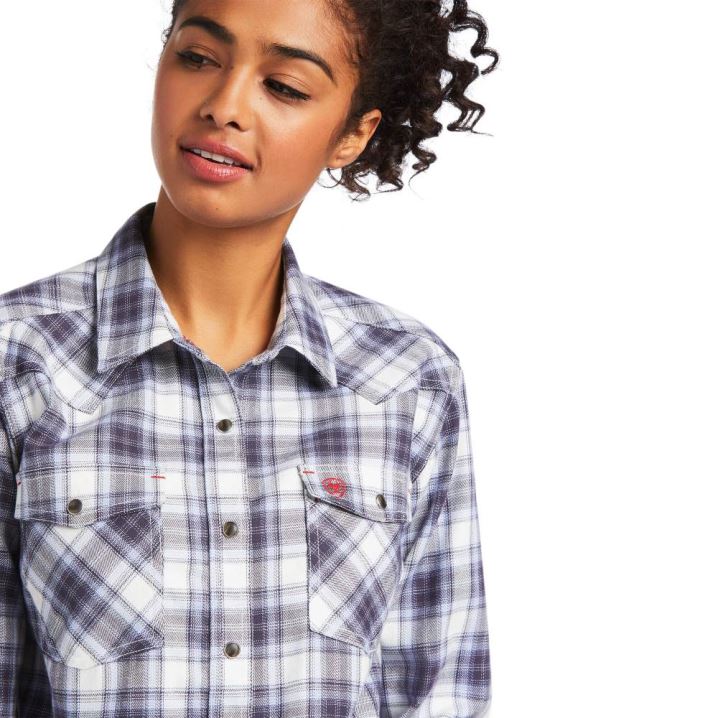 Ariat FR Whitney Snap Arbeits Shirt Easter Egg | Q4CpIFTe