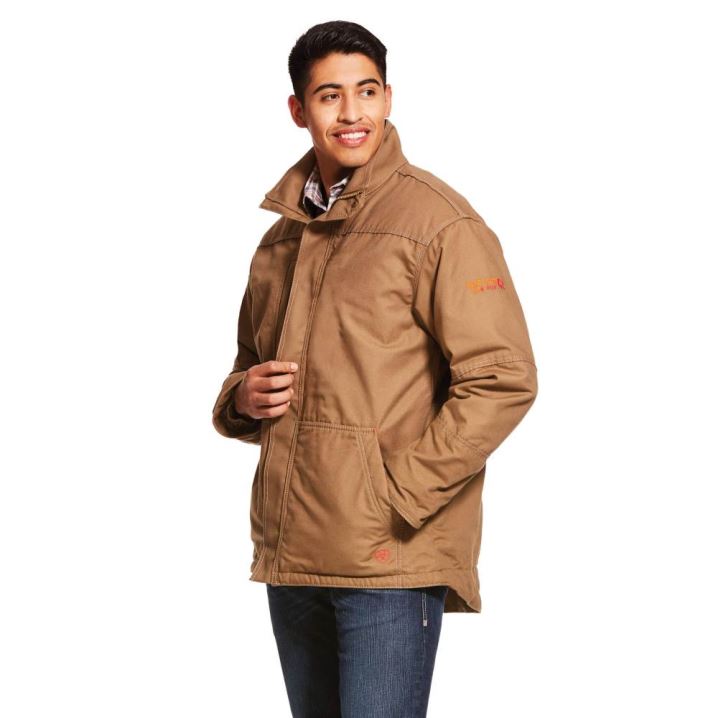 Ariat FR Workhorse Insulated Jacket Khaki | fNcjSs1o