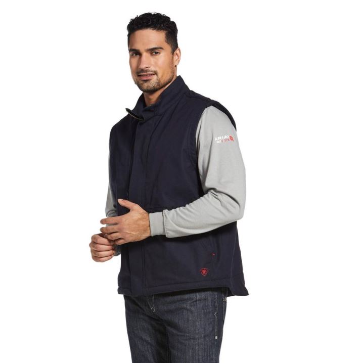 Ariat FR Workhorse Insulated Vest Navy | PqYumE91