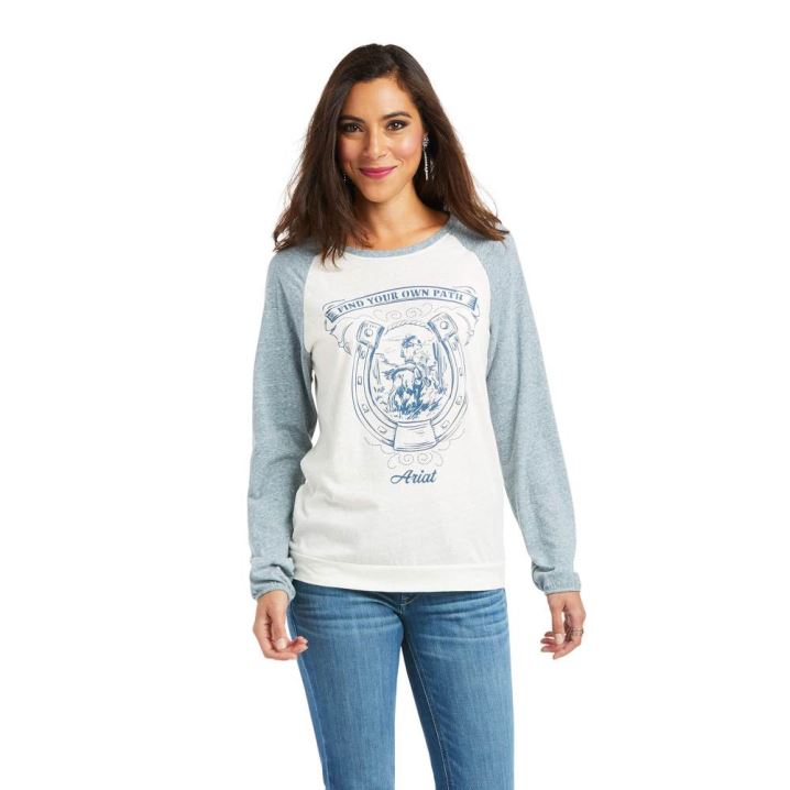 Ariat Follow Your Path Tee Sea Salt | 4XtSHjCE