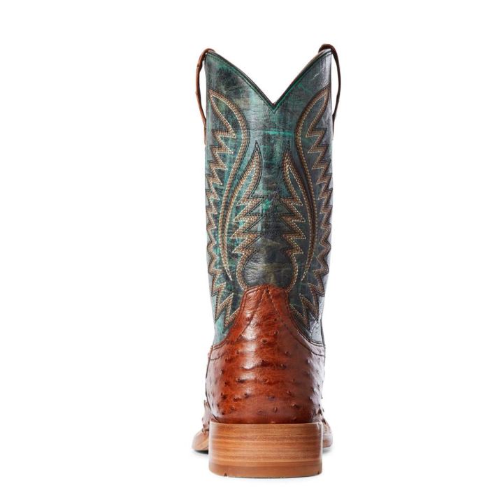 Ariat Gallup Western Boot Brandy Full Quill Ostrich | jgY8vXbt